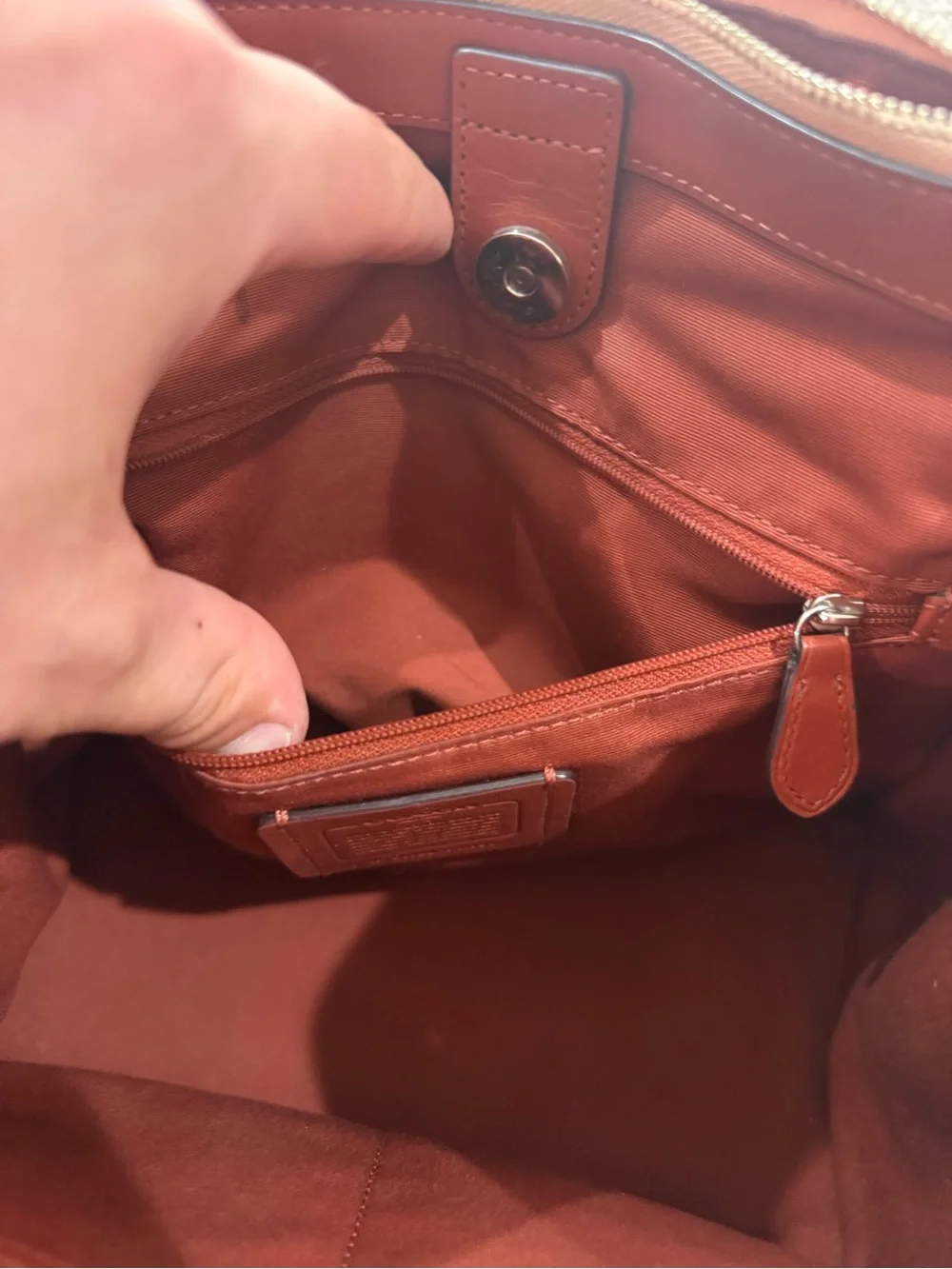 Coach Mini Crosby Carryall 21 in snakeskin, with hangtag+strap  “used”